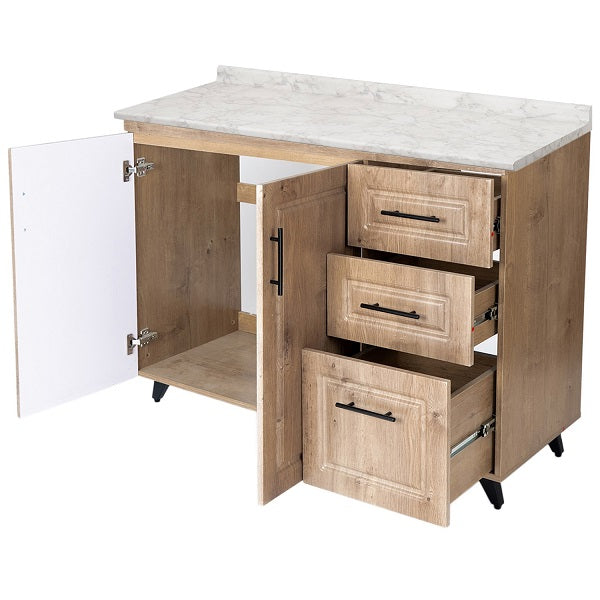 Mueble de Cocina Wood Derecho con Postformado Blanco 100cm