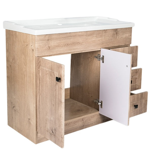 Kit Mueble + Vanitorio Super Muebles SM100PHWF (100x47x80cm)