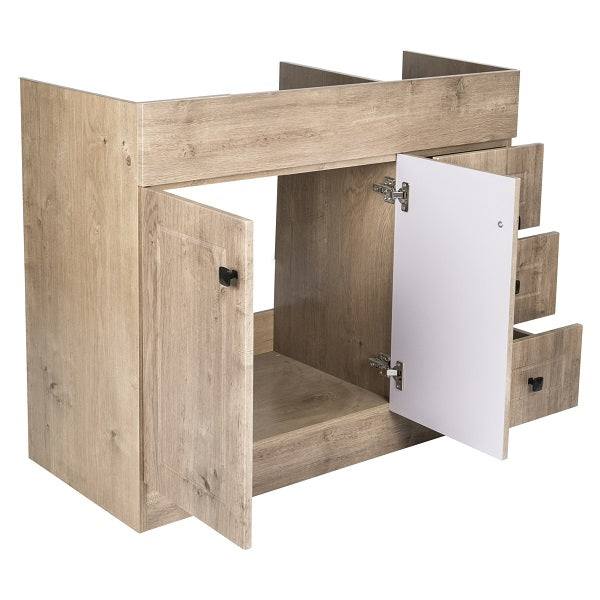 Mueble Base vanitorio SM100PH Wood 100x45x80cm (Sin Cubierta)