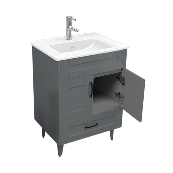 Kit Mueble + Vanitorio Super Muebles SMB60SK Gris P (60x47x80cm)