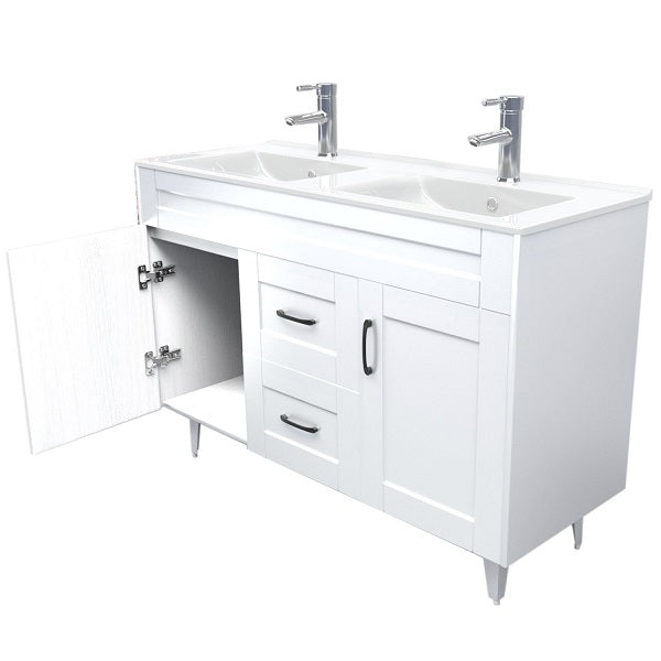 Kit Mueble + Vanitorio Super Muebles SMD120SK Blanco P (120x47x80cm)