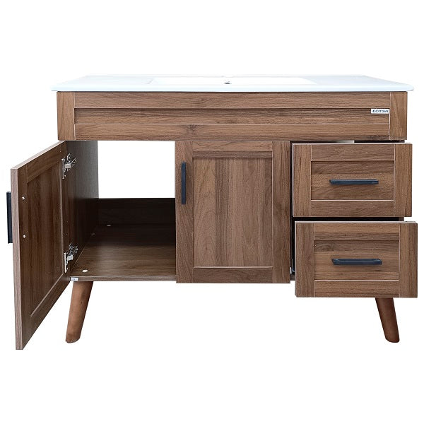 Kit Mueble + Vanitorio Super Muebles Nogal (100x47x80cm)