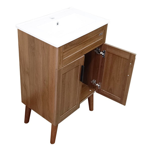 Kit Mueble + Vanitorio Super Muebles Nogal (60x40x80cm)