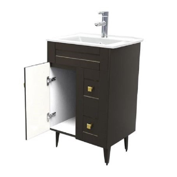 Kit Mueble + Vanitorio Super Muebles SMN60SK Café P (60x47x80cm)