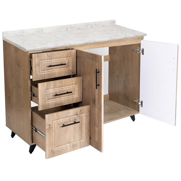 Mueble de Cocina Wood Izquierdo con Postformado Blanco 100cm