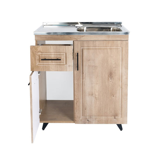 Kit Mueble Lavaplatos Super Muebles SMPWI80 80x90x50cm