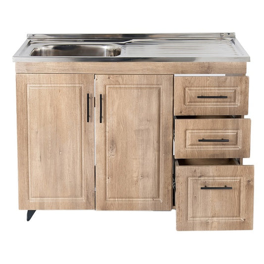 Kit Mueble Lavaplatos Super Muebles SMPWD100 100x90x50cm