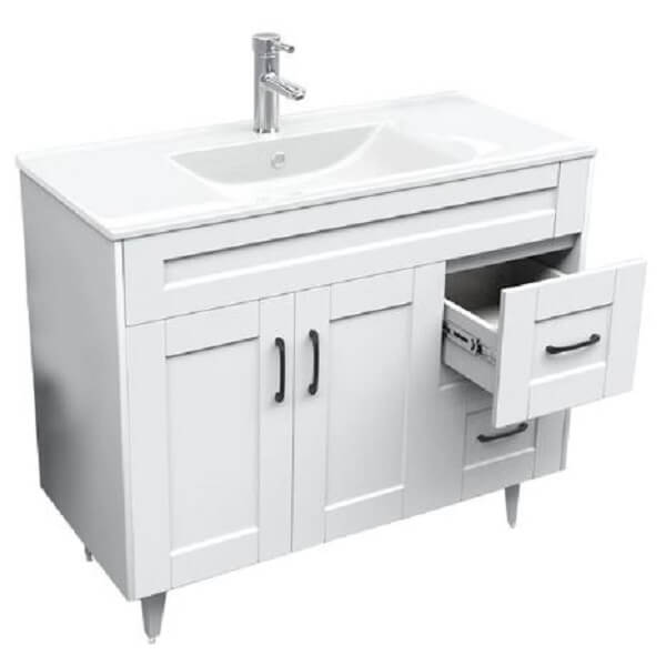 Kit Mueble + Vanitorio Super Muebles SM100SKBP (100x47x80cm)