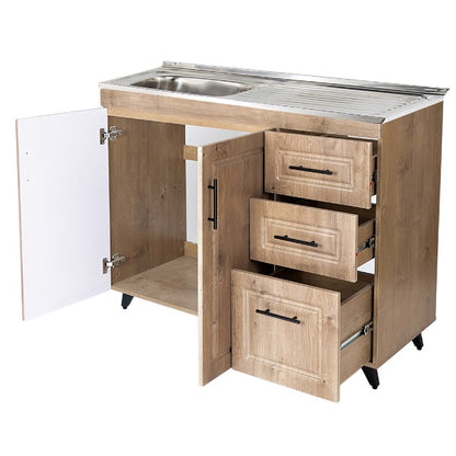 Kit Mueble Lavaplatos Super Muebles SMPWD100 100x90x50cm