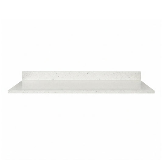Cubierta de Cuarzo Blanco Galaxy 100x51 cm (para baño o cocina)