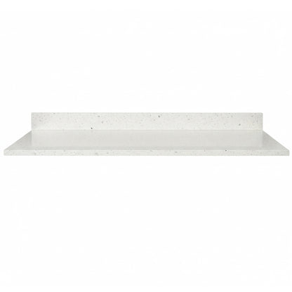Cubierta de Cuarzo Blanco Galaxy 120x51 cm (para baño o cocina)