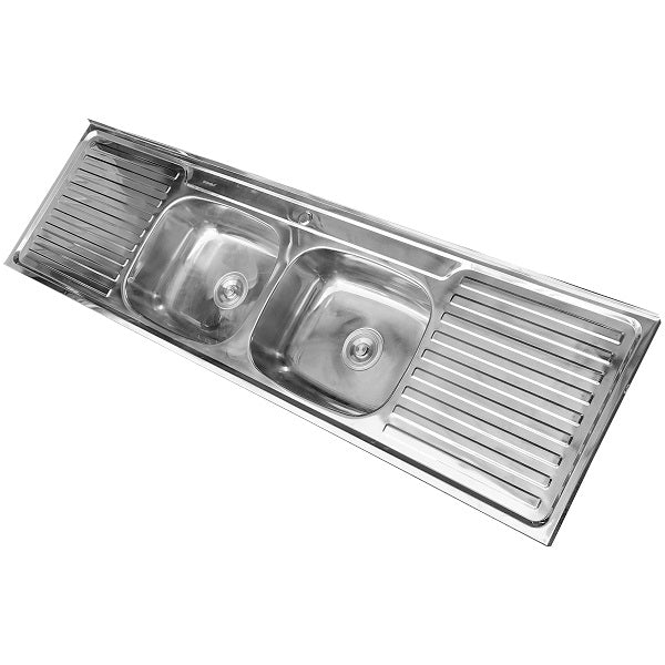 Cubierta Lavaplatos Doble Super Muebles SM18050 / 180x50x16cm