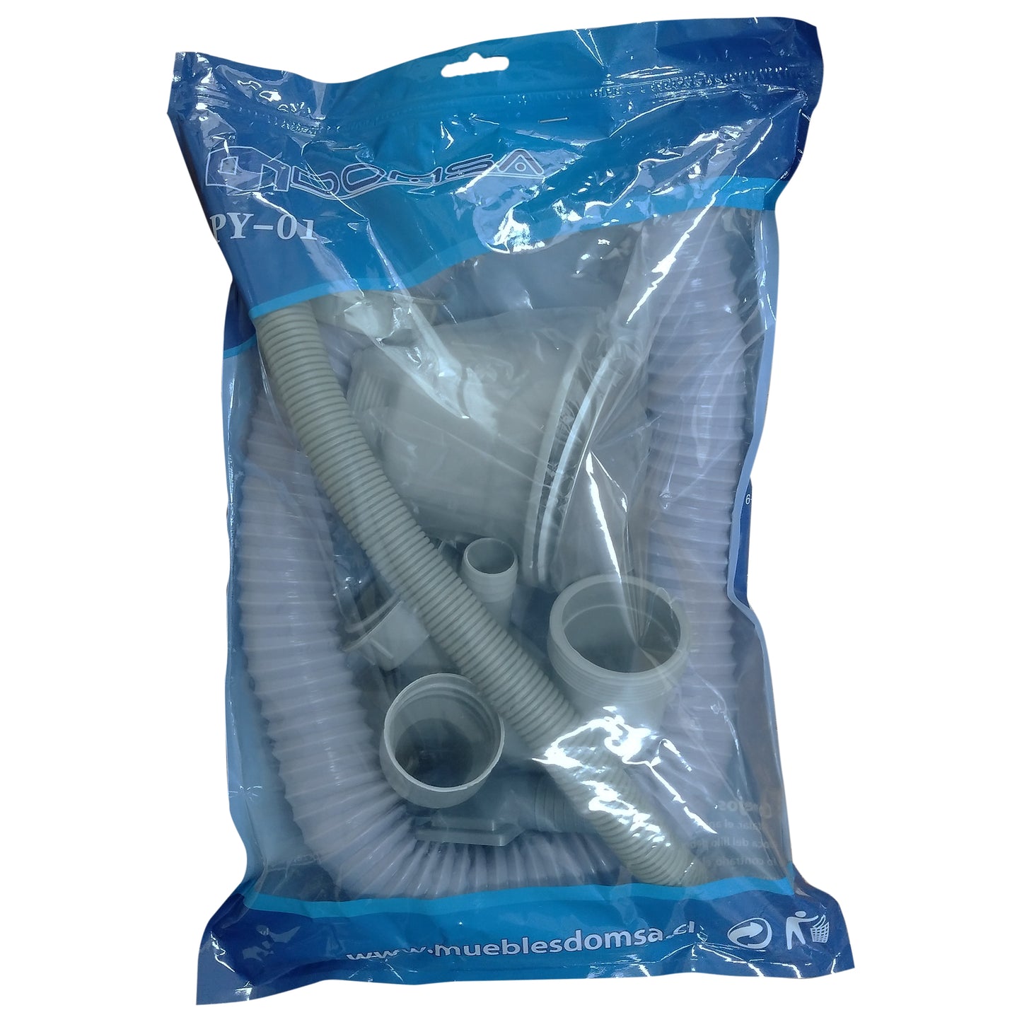 Desagüe y Sifón SM para Lavaplatos Sencillo (1 Cubeta)