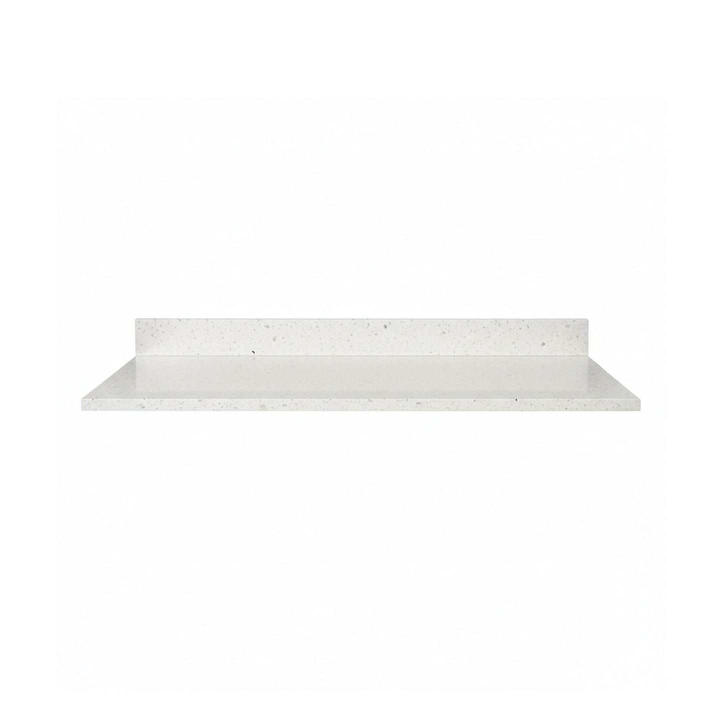 Cubierta de Cuarzo Blanco Galaxy 80x51 cm (para baño o cocina)
