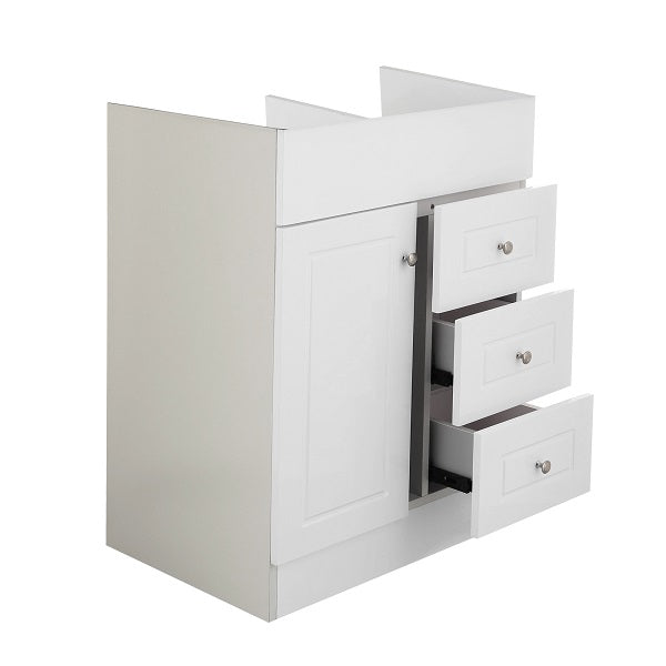 Mueble Vanitorio Blanco Super Muebles 60PHN 60x45x80cm (Sin Cubierta)