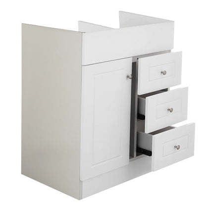 Mueble Vanitorio Blanco Super Muebles 70PHN 70x45x80cm (Sin Cubierta)