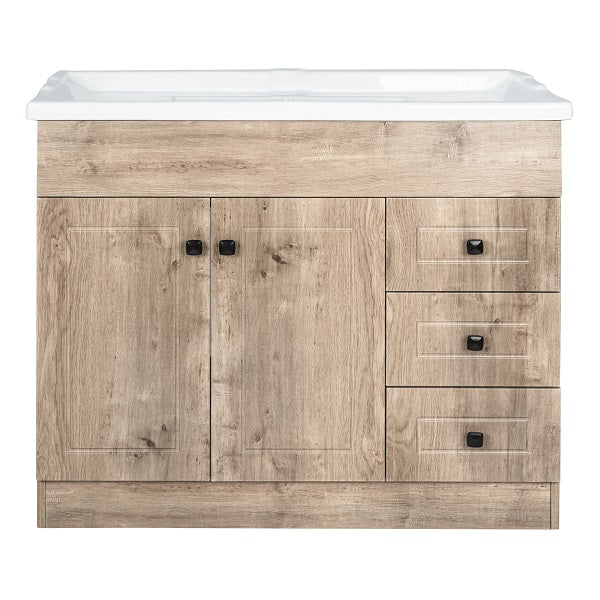 Kit Mueble + Vanitorio Super Muebles SM100PHWF (100x47x80cm)