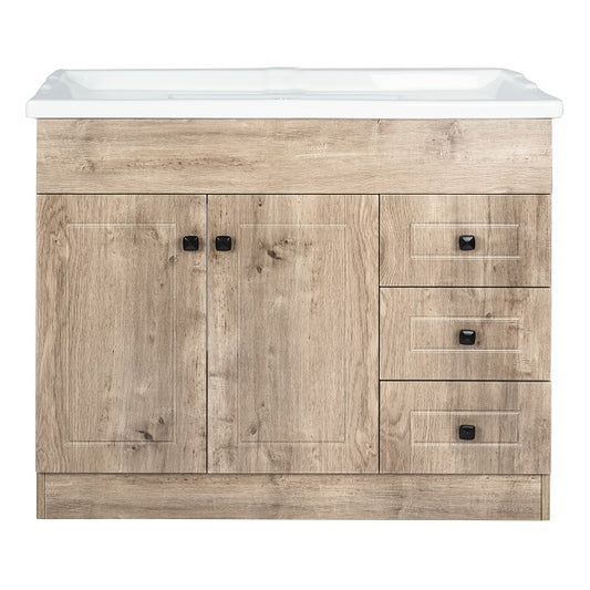 Kit Mueble + Vanitorio Super Muebles SM100PHWF (100x47x80cm)