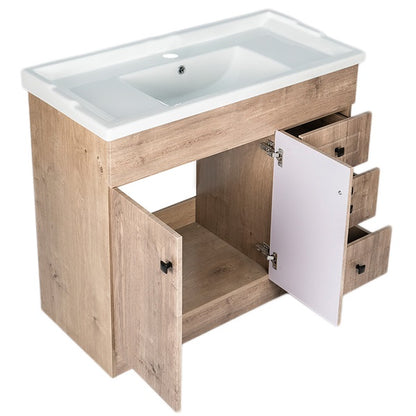 Kit Mueble + Vanitorio Super Muebles SM100PHWF (100x47x80cm)