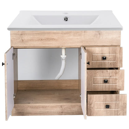 Kit Mueble + Vanitorio Super Muebles SM100PHWP (100x47x80cm)