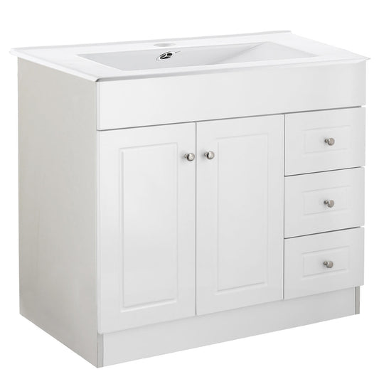 Kit Mueble + Vanitorio Super Muebles SM100PHDBP (100x47x80cm)