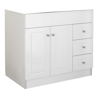 Mueble Base vanitorio SM100PH Blanco 100x45x80cm (Sin Cubierta)