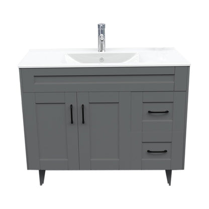 Kit Mueble + Vanitorio Super Muebles SM100SK Gris P (100x47x80cm)