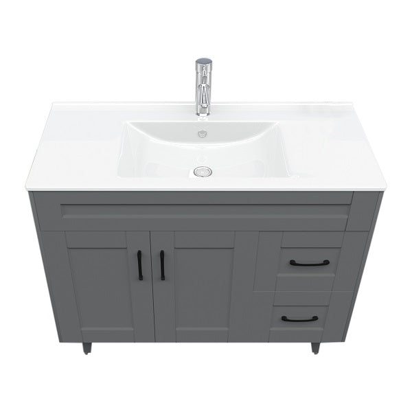 Kit Mueble + Vanitorio Super Muebles SM100SK Gris P (100x47x80cm)