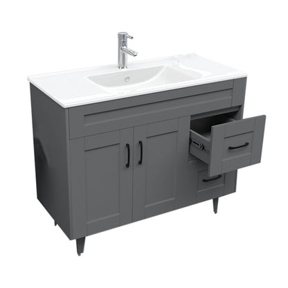 Kit Mueble + Vanitorio Super Muebles SM100SK Gris P (100x47x80cm)