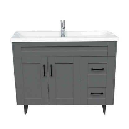 Kit Mueble + Vanitorio Super Muebles SM100SK Gris F (100x47x80cm)