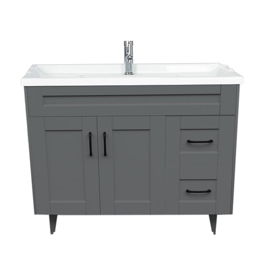 Kit Mueble + Vanitorio Super Muebles SM100SK Gris F (100x47x80cm)