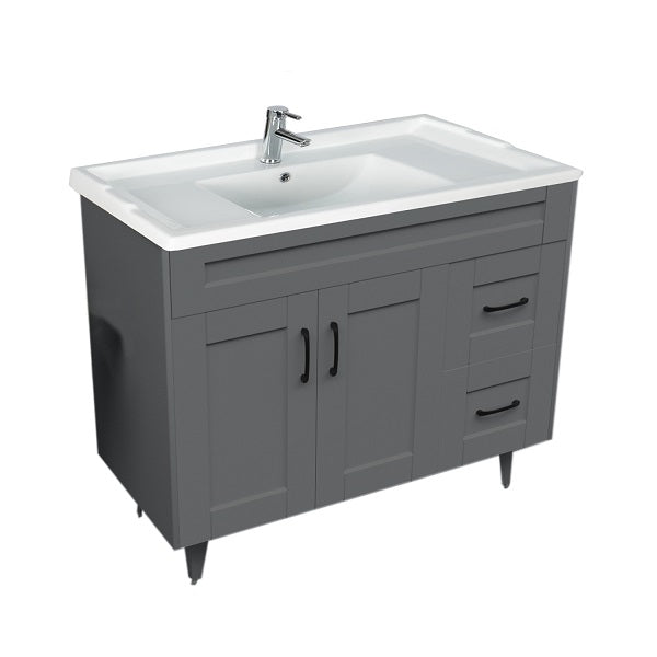 Kit Mueble + Vanitorio Super Muebles SM100SK Gris F (100x47x80cm)