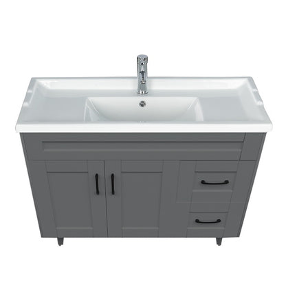 Kit Mueble + Vanitorio Super Muebles SM100SK Gris F (100x47x80cm)