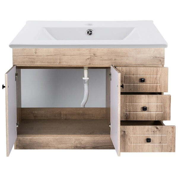 Kit Mueble + Vanitorio Super Muebles SM120PHWP (120x47x80cm)