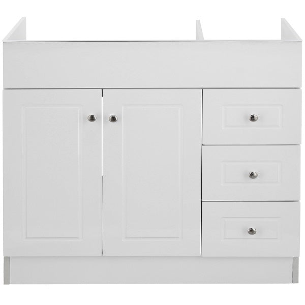 Mueble Vanitorio Blanco Super Muebles SM120PHDB 120x45x80cm (Sin Cubierta)