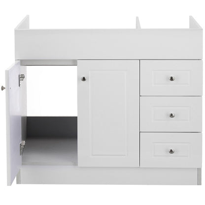 Mueble Vanitorio Blanco Super Muebles SM120PHDB 120x45x80cm (Sin Cubierta)