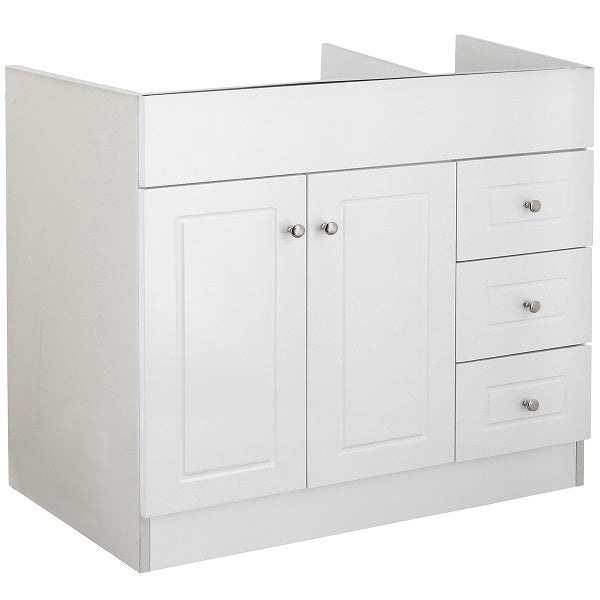 Mueble Vanitorio Blanco Super Muebles SM120PHDB 120x45x80cm (Sin Cubierta)