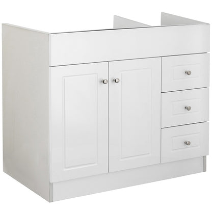 Mueble Vanitorio Blanco Super Muebles SM120PHDB 120x45x80cm (Sin Cubierta)