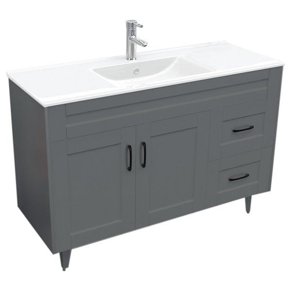 Kit Mueble + Vanitorio Super Muebles SM120SK Gris P (120x47x80cm)