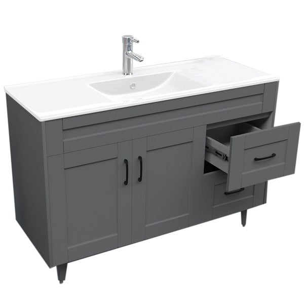 Kit Mueble + Vanitorio Super Muebles SM120SK Gris P (120x47x80cm)