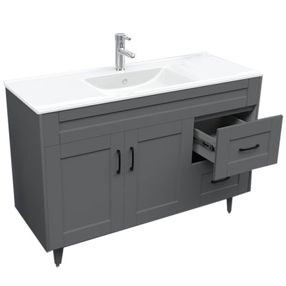 Kit Mueble + Vanitorio Super Muebles SM120SK Gris P (120x47x80cm)