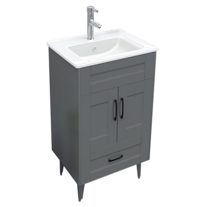 Kit Mueble + Vanitorio Super Muebles SM50SK Gris P (50x40x80cm)