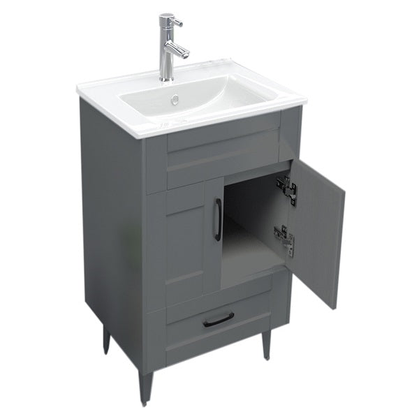 Kit Mueble + Vanitorio Super Muebles SM50SK Gris P (50x40x80cm)