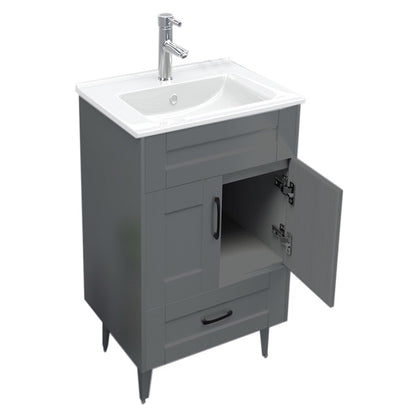 Kit Mueble + Vanitorio Super Muebles SM50SK Gris P (50x40x80cm)