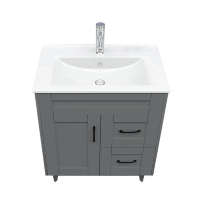 Kit Mueble + Vanitorio Super Muebles SM70SK Gris P (70x47x80cm)