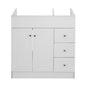Mueble Vanitorio Blanco Super Muebles SM80PHDB 80x47x80cm (Sin Cubierta)