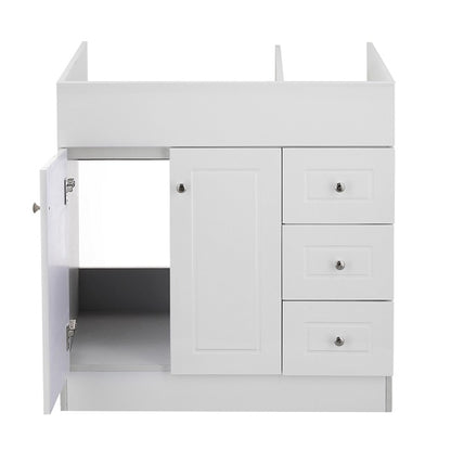 Mueble Vanitorio Blanco Super Muebles SM80PHDB 80x47x80cm (Sin Cubierta)