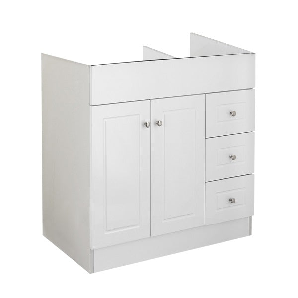 Mueble Vanitorio Blanco Super Muebles SM80PHDB 80x47x80cm (Sin Cubierta)