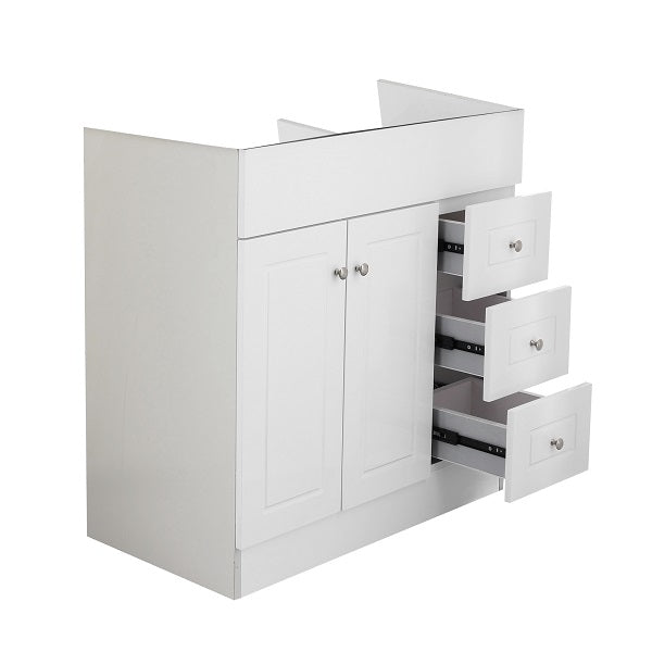 Mueble Vanitorio Blanco Super Muebles SM80PHDB 80x47x80cm (Sin Cubierta)