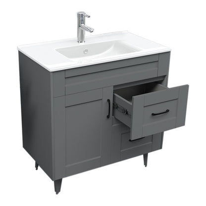 Kit Mueble + Vanitorio Super Muebles SM80SK Gris P (80x47x80cm)